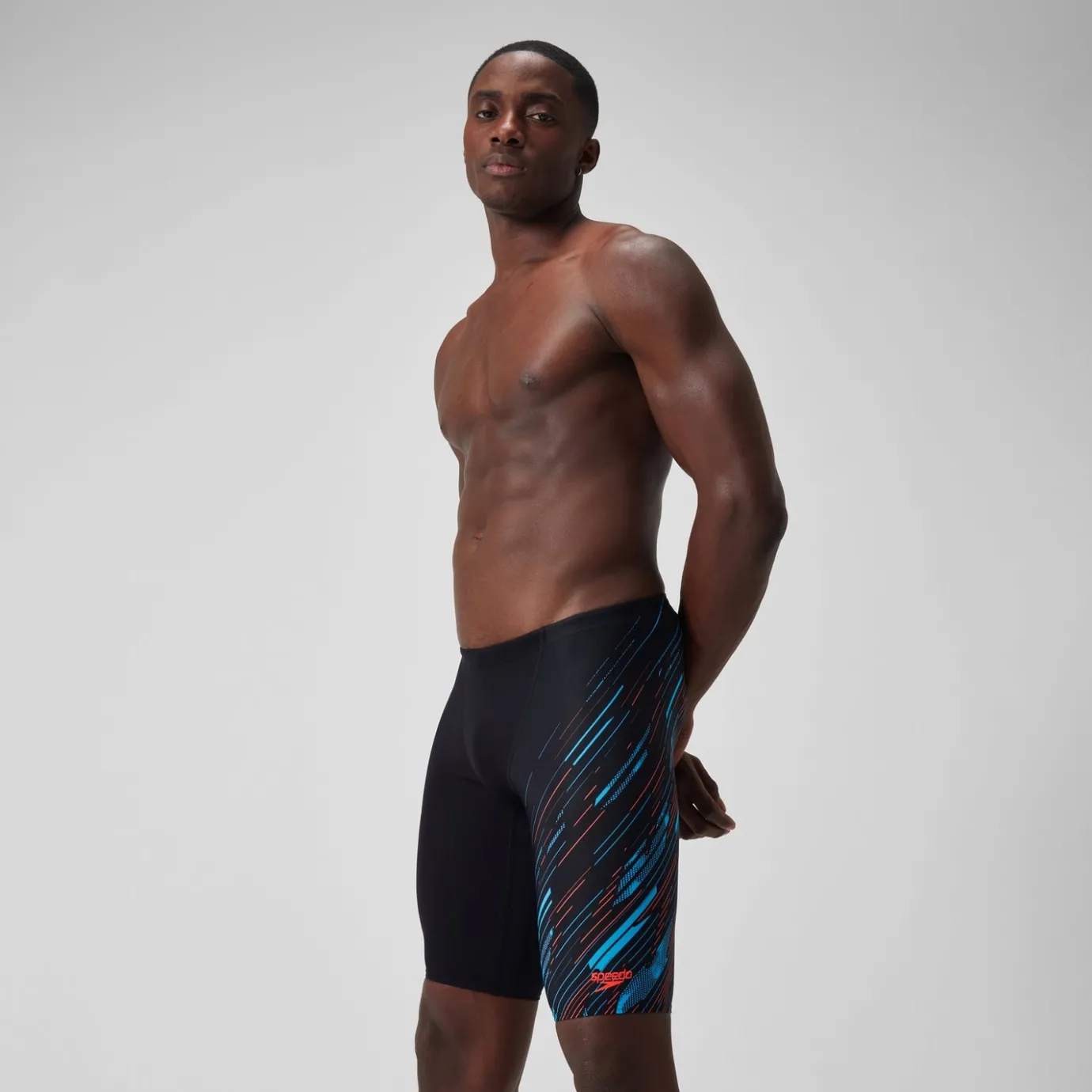 Men's HyperBoom V-Cut Jammer Black/Blue*Speedo Best