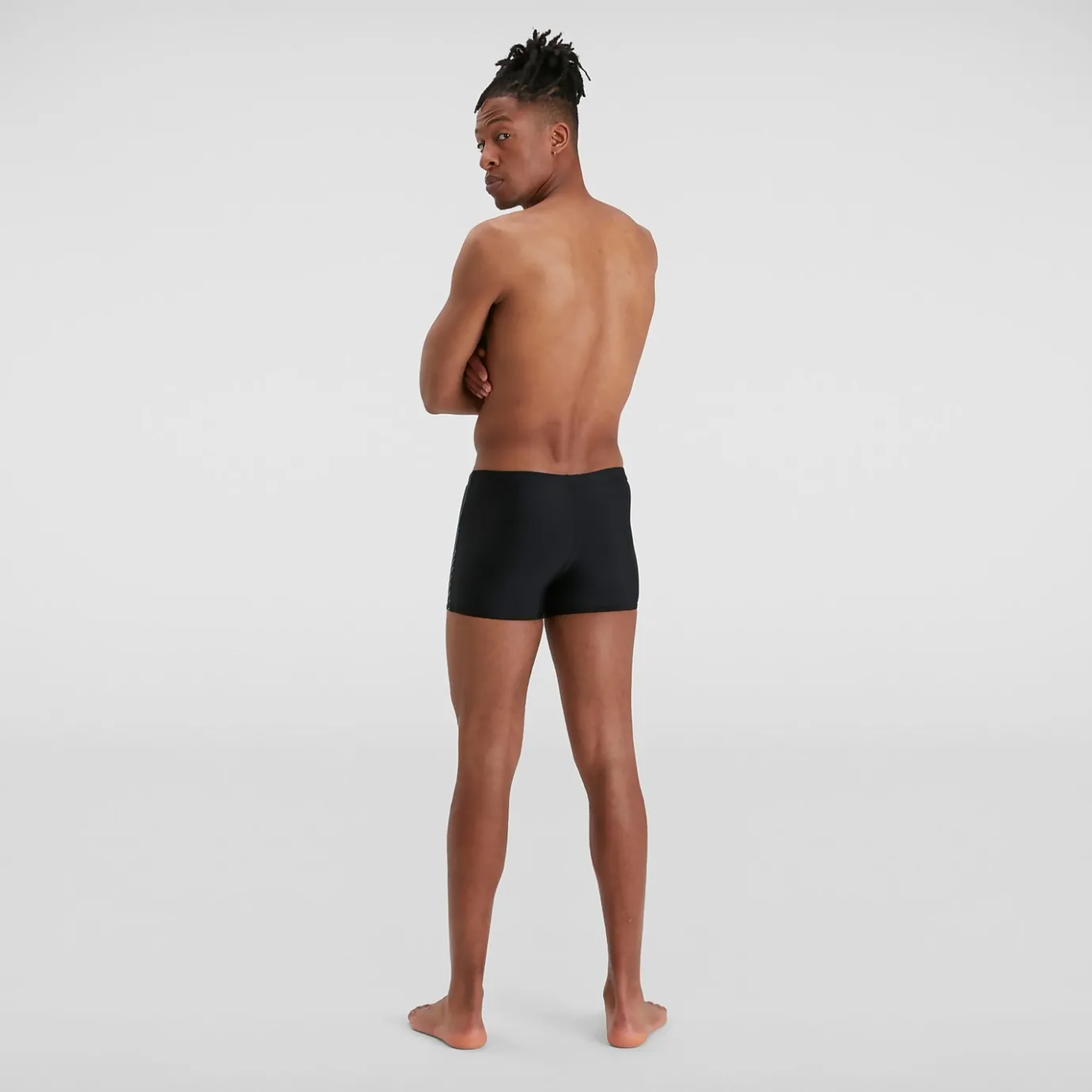 Men's Medley Logo Aquashort Black/Blue*Speedo Clearance