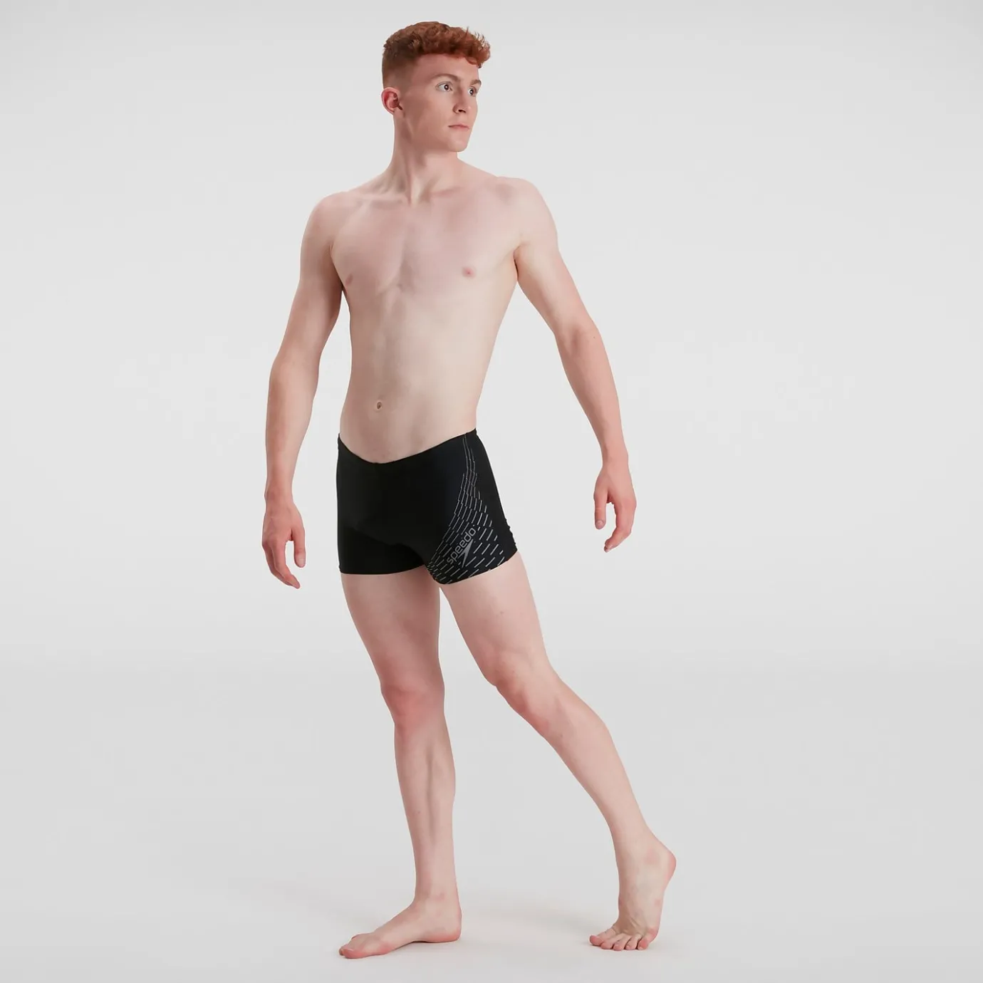 Men's Medley Logo Aquashort Black/Grey*Speedo Best Sale
