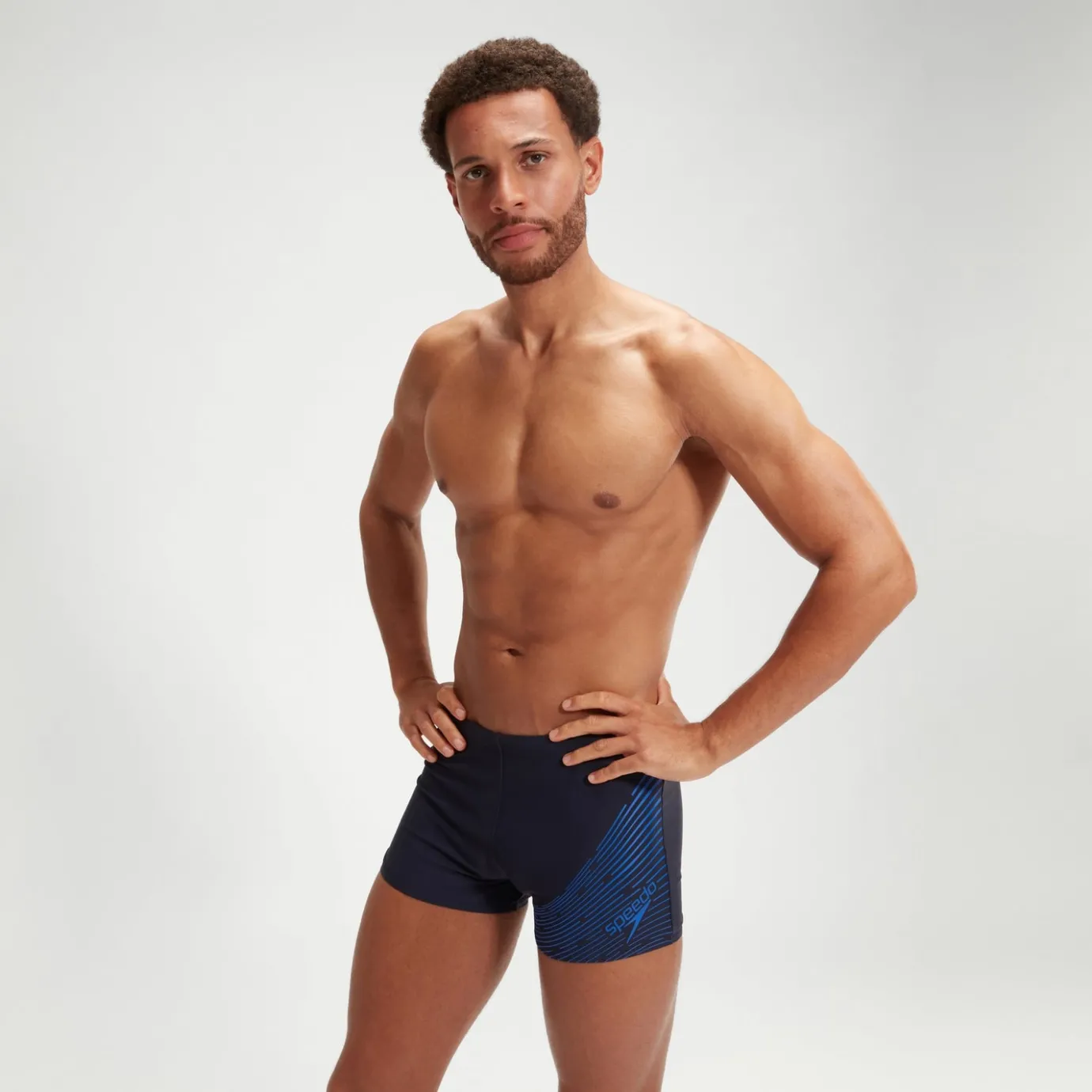 Men's Medley Logo Aquashort Navy/Blue*Speedo Fashion