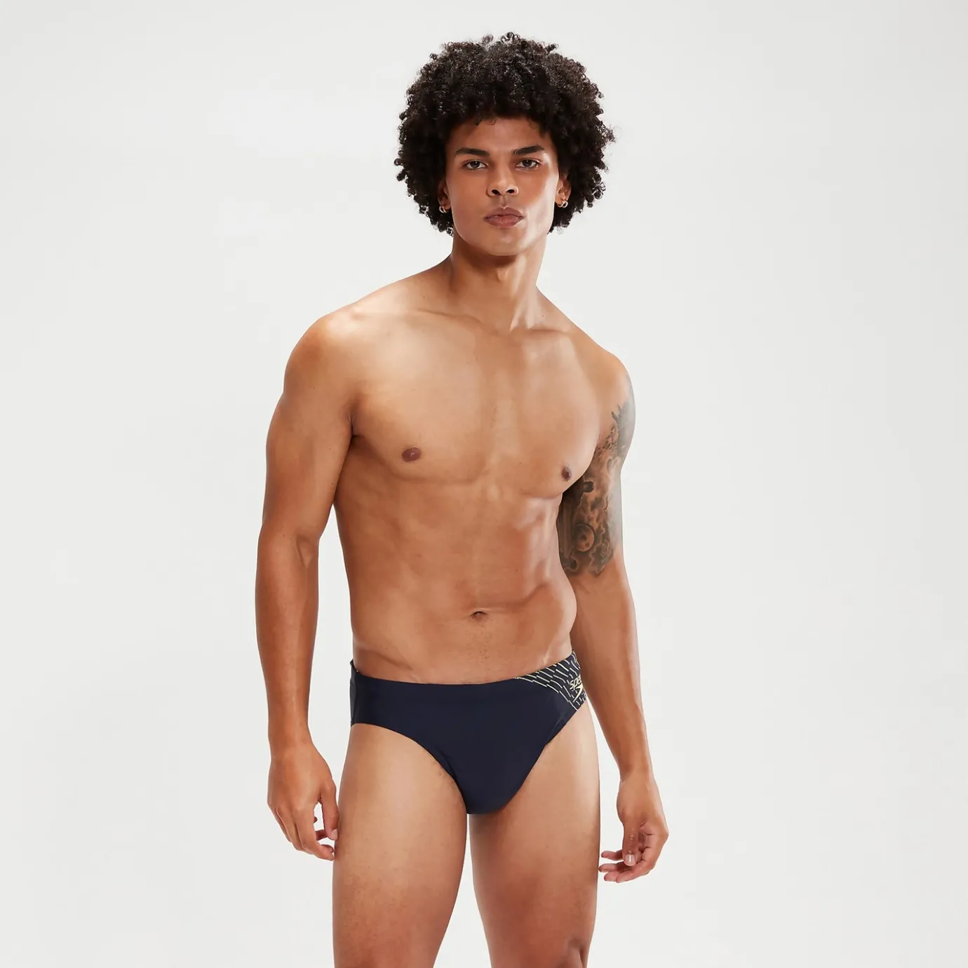 Men's Medley Logo 7cm Brief Navy*Speedo Cheap