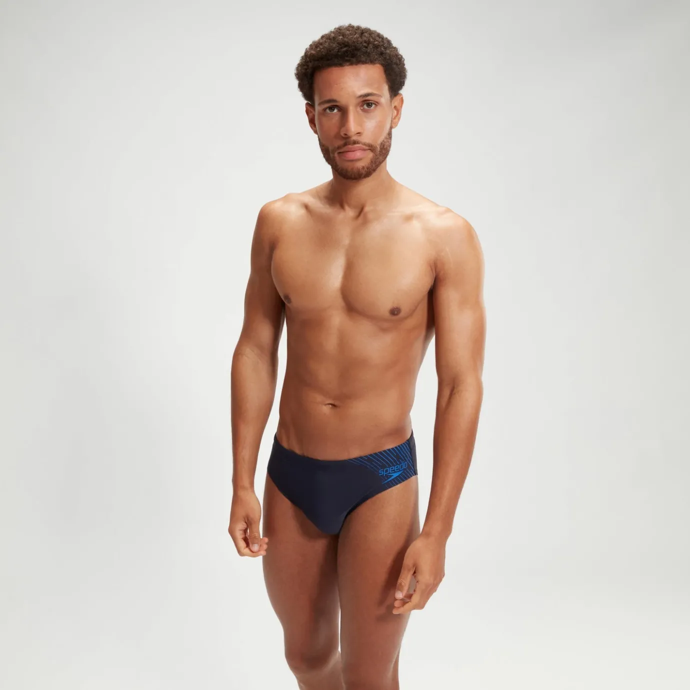 Men's Medley Logo 7cm Brief Navy/Blue*Speedo Clearance