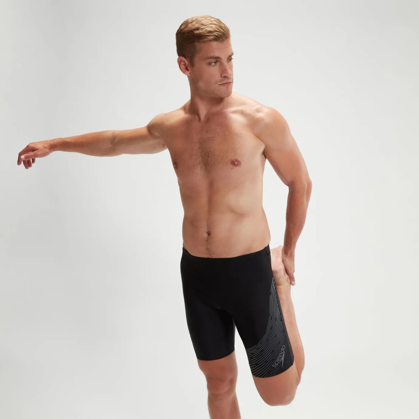 Men's Medley Logo Jammer Black/Grey*Speedo Best