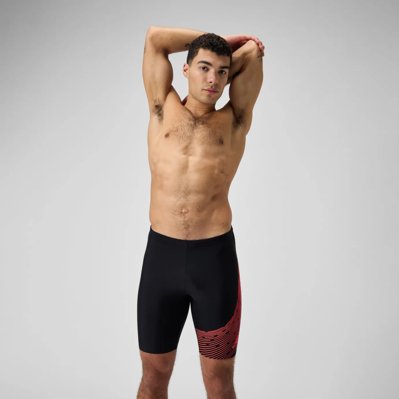 Men's Medley Logo Jammer Black/Red*Speedo Sale
