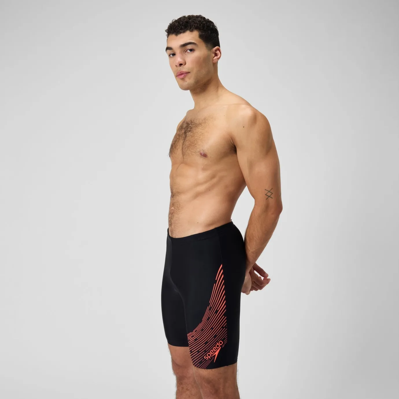 Men's Medley Logo Jammer Black/Red*Speedo Sale