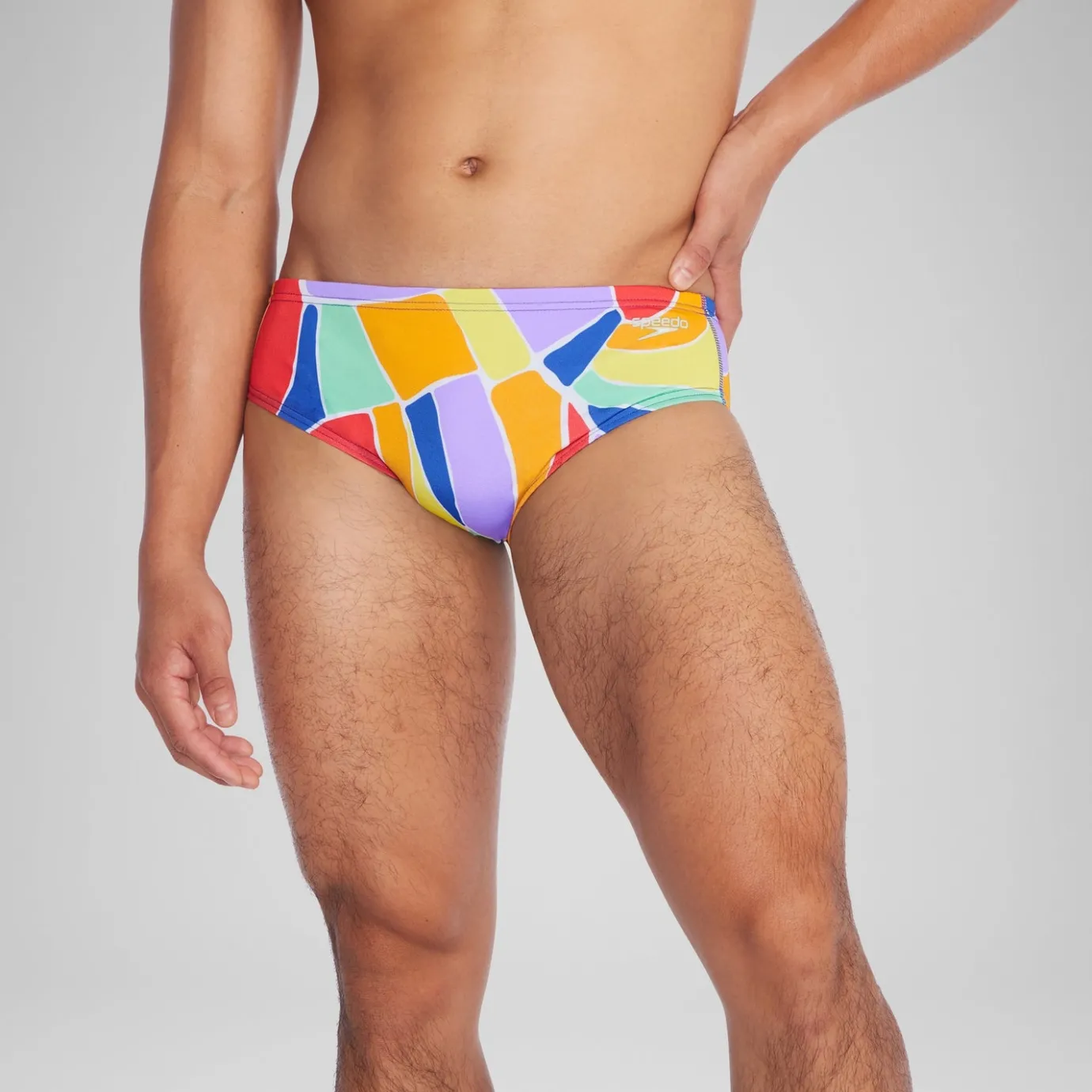 Men's Pride Printed One Brief Blue*Speedo Flash Sale