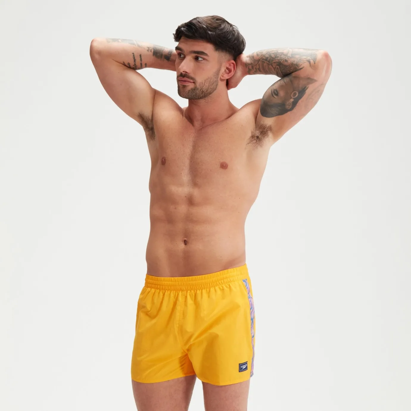 Men's Retro 13" Swim Shorts Yellow*Speedo Outlet