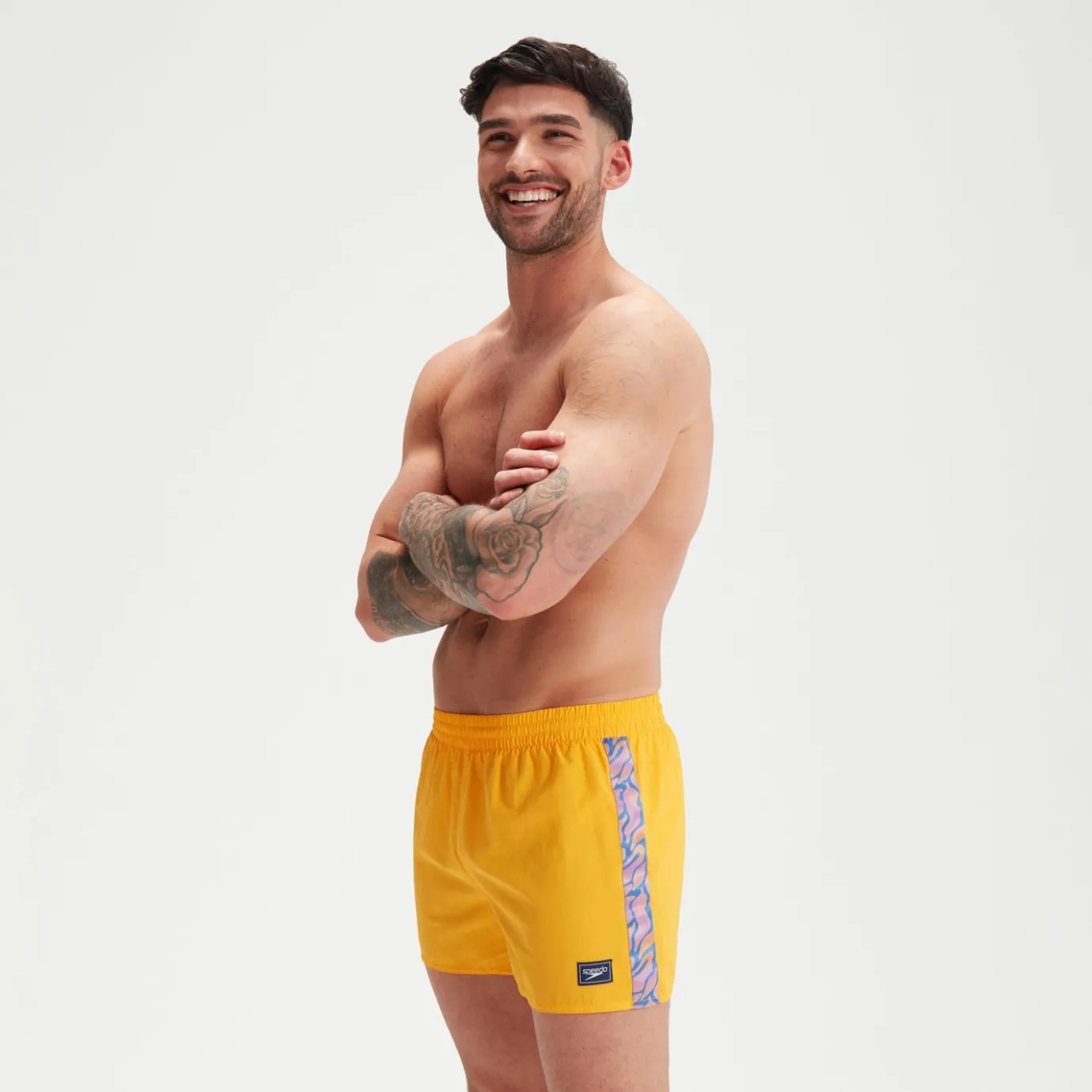 Men's Retro 13" Swim Shorts Yellow*Speedo Outlet