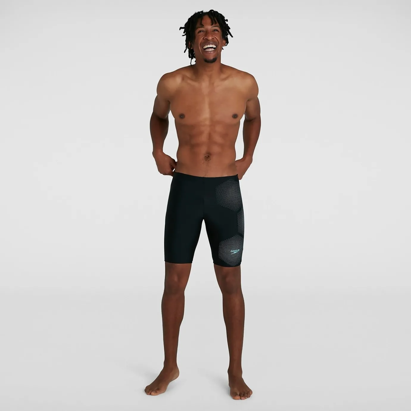 Men's Tech Placement Jammer Black*Speedo Clearance