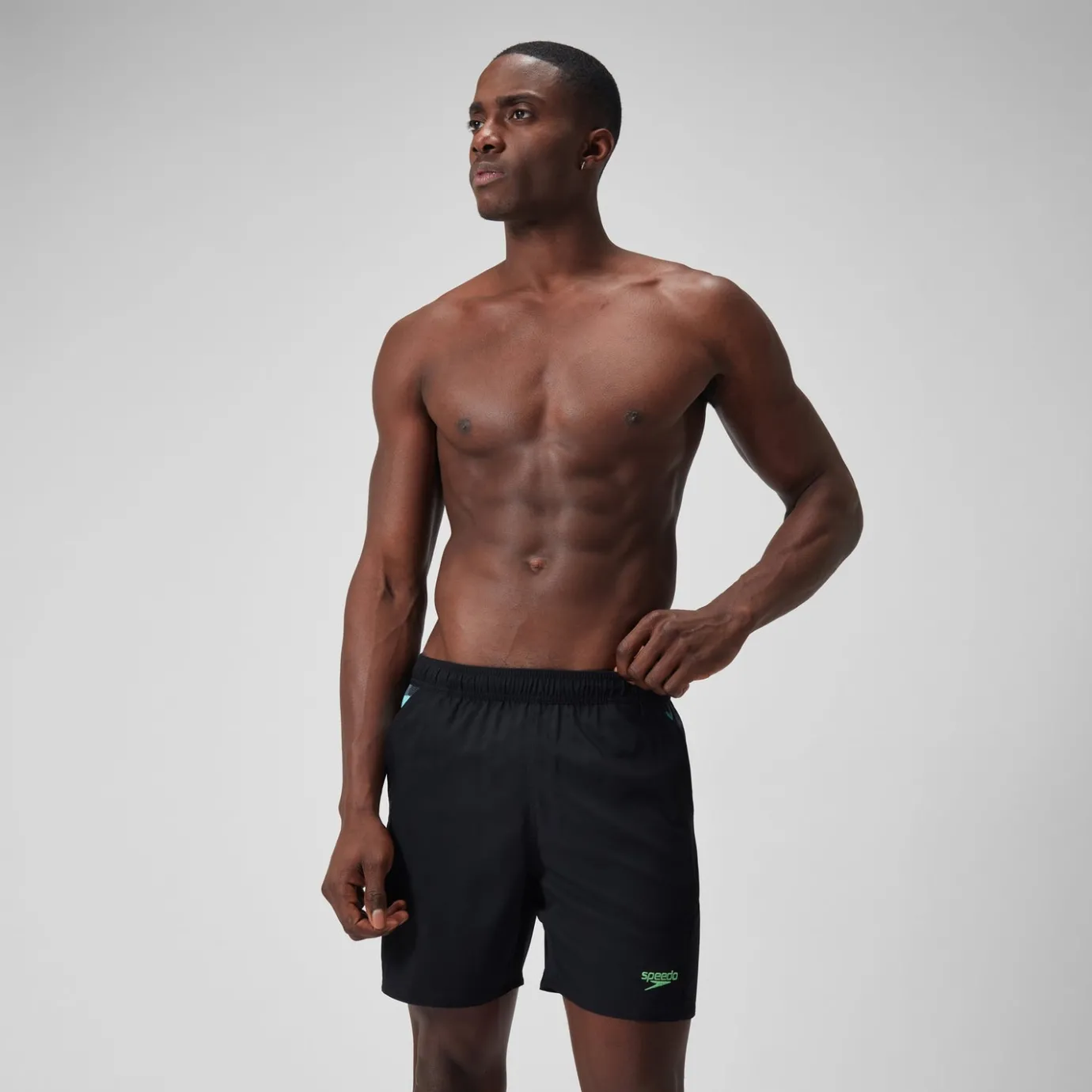 Men's Xpress Lite Panel 16" Swim Shorts Black/Grey*Speedo Fashion