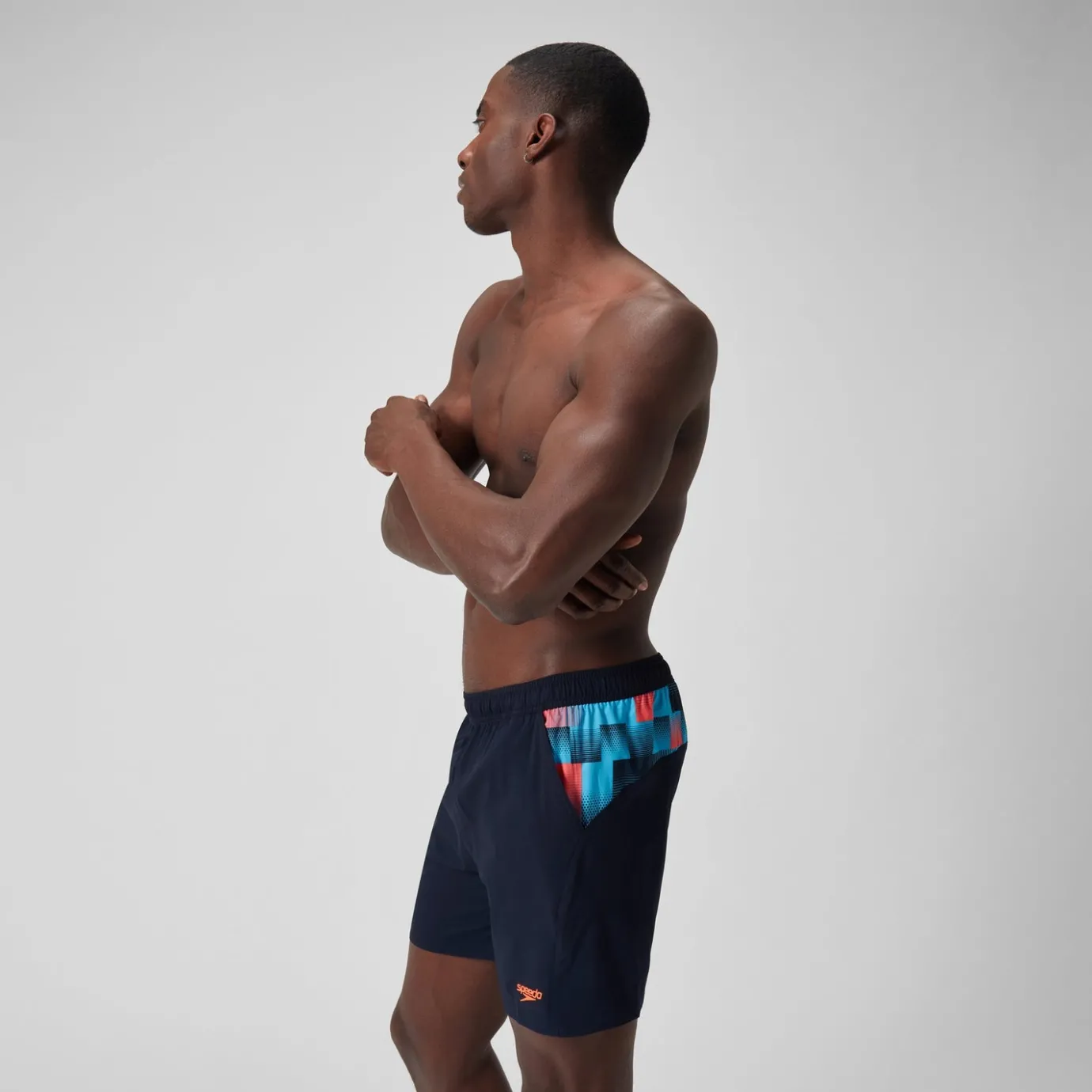 Men's Xpress Lite Panel 16" Swim Shorts Navy/Blue*Speedo Outlet