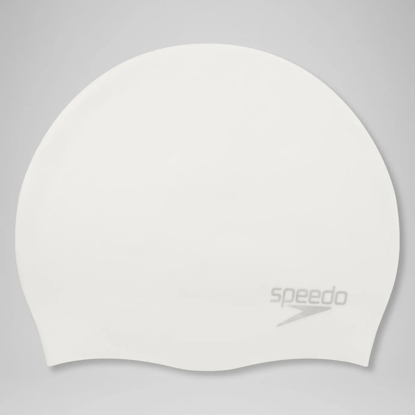 Plain Moulded Silicone Cap White*Speedo Outlet