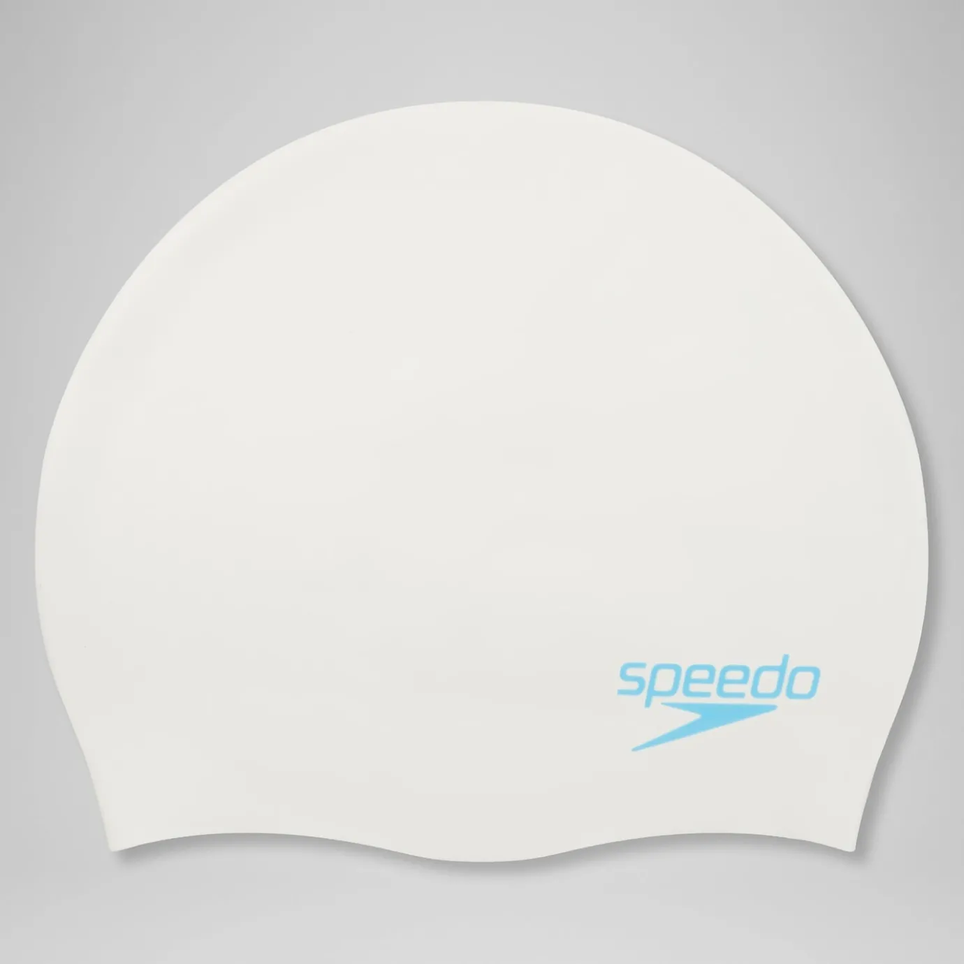 Plain Moulded Silicone Junior Cap White*Speedo Shop
