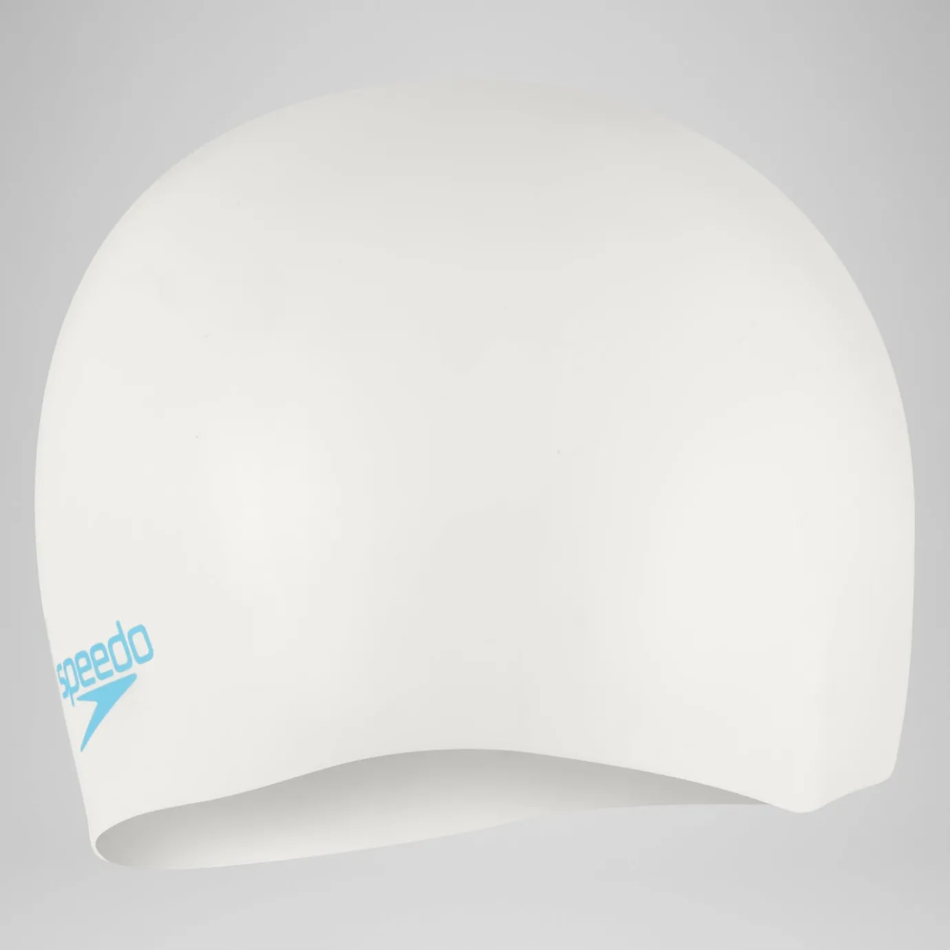 Plain Moulded Silicone Junior Cap White*Speedo Shop