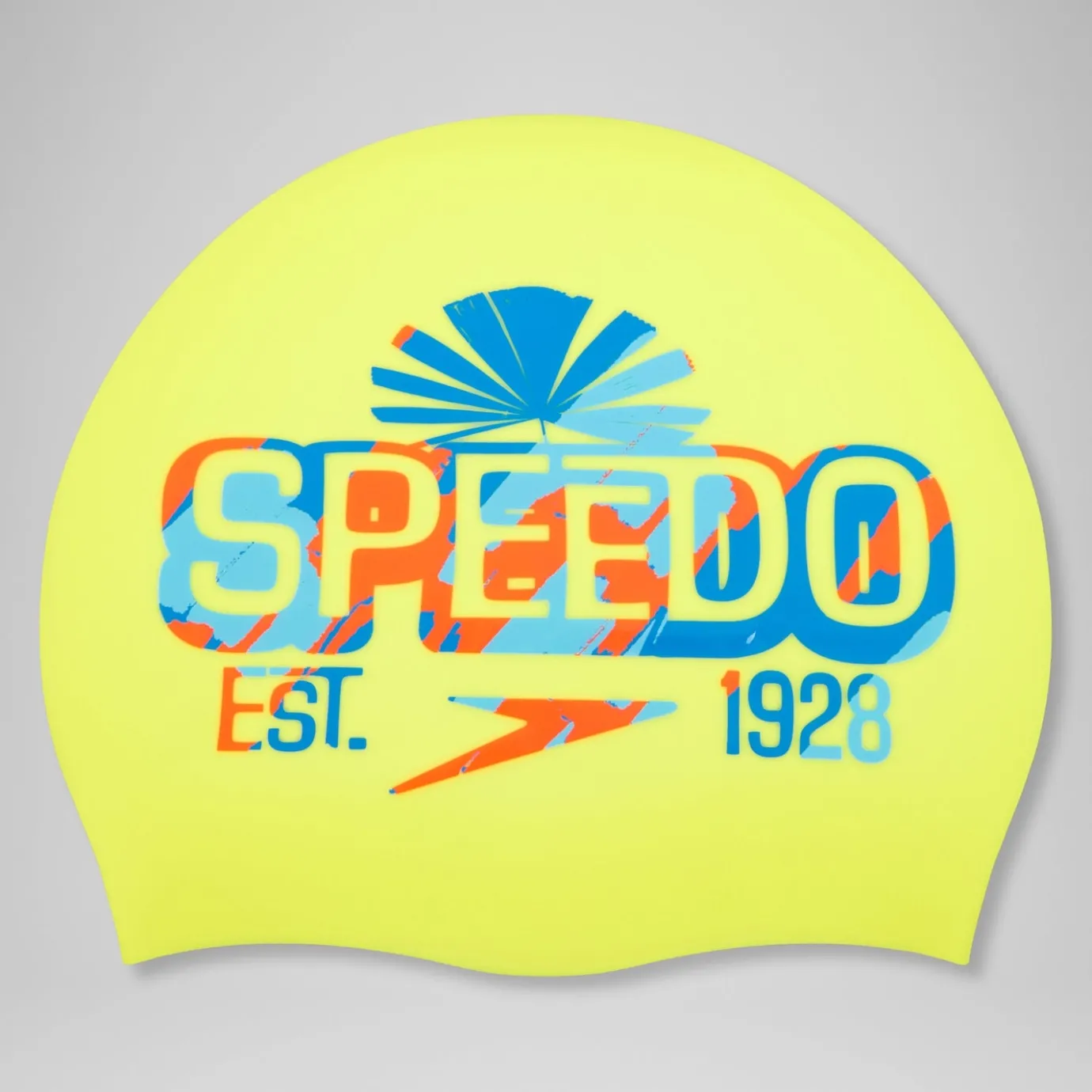 Printed Silicone Cap Yellow/Blue*Speedo Sale