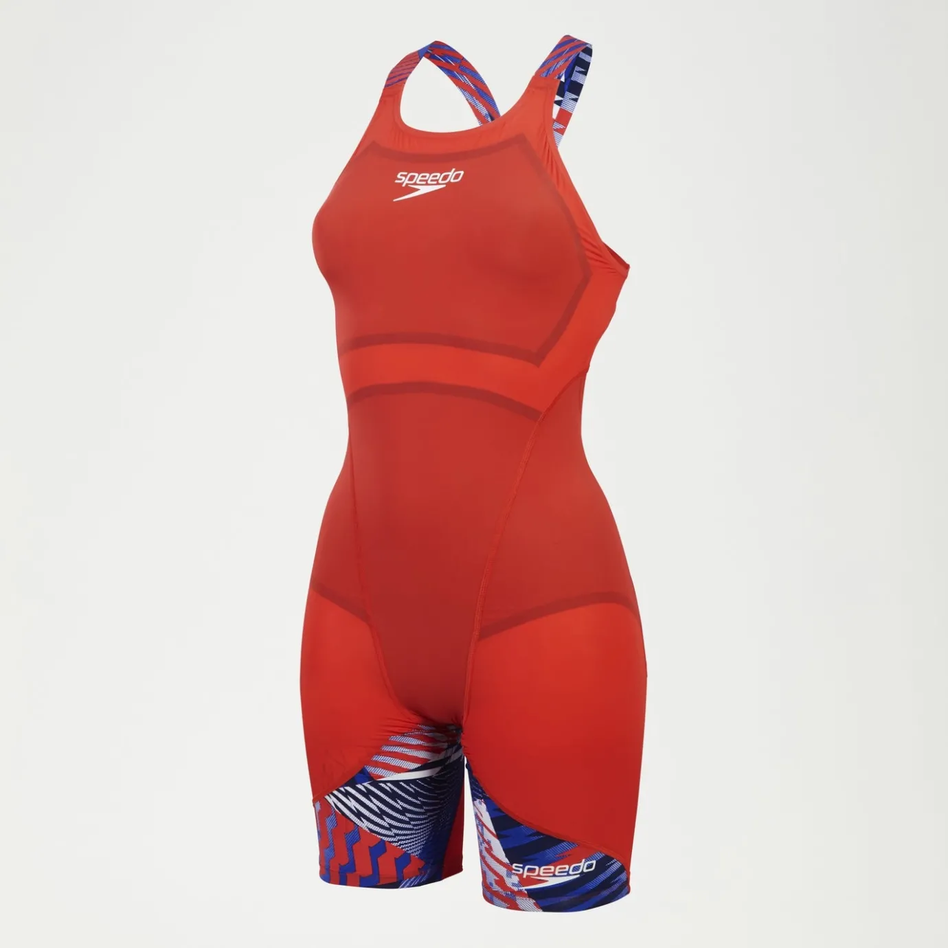 Women's Fastskin LZR Ignite Kneeskin Red/Blue/White*Speedo Store
