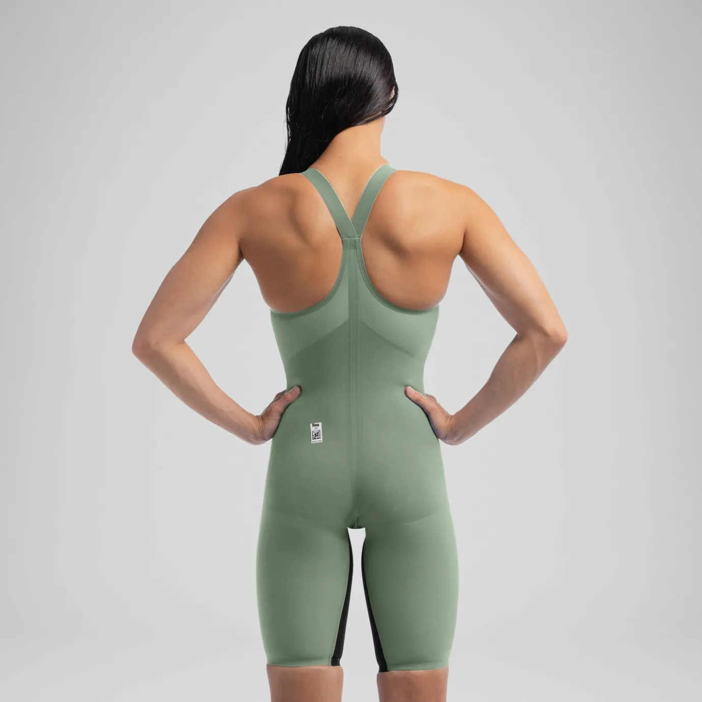 Women's Fastskin LZR Pure Valor 2.0 Closedback Kneeskin Green/Black*Speedo Flash Sale