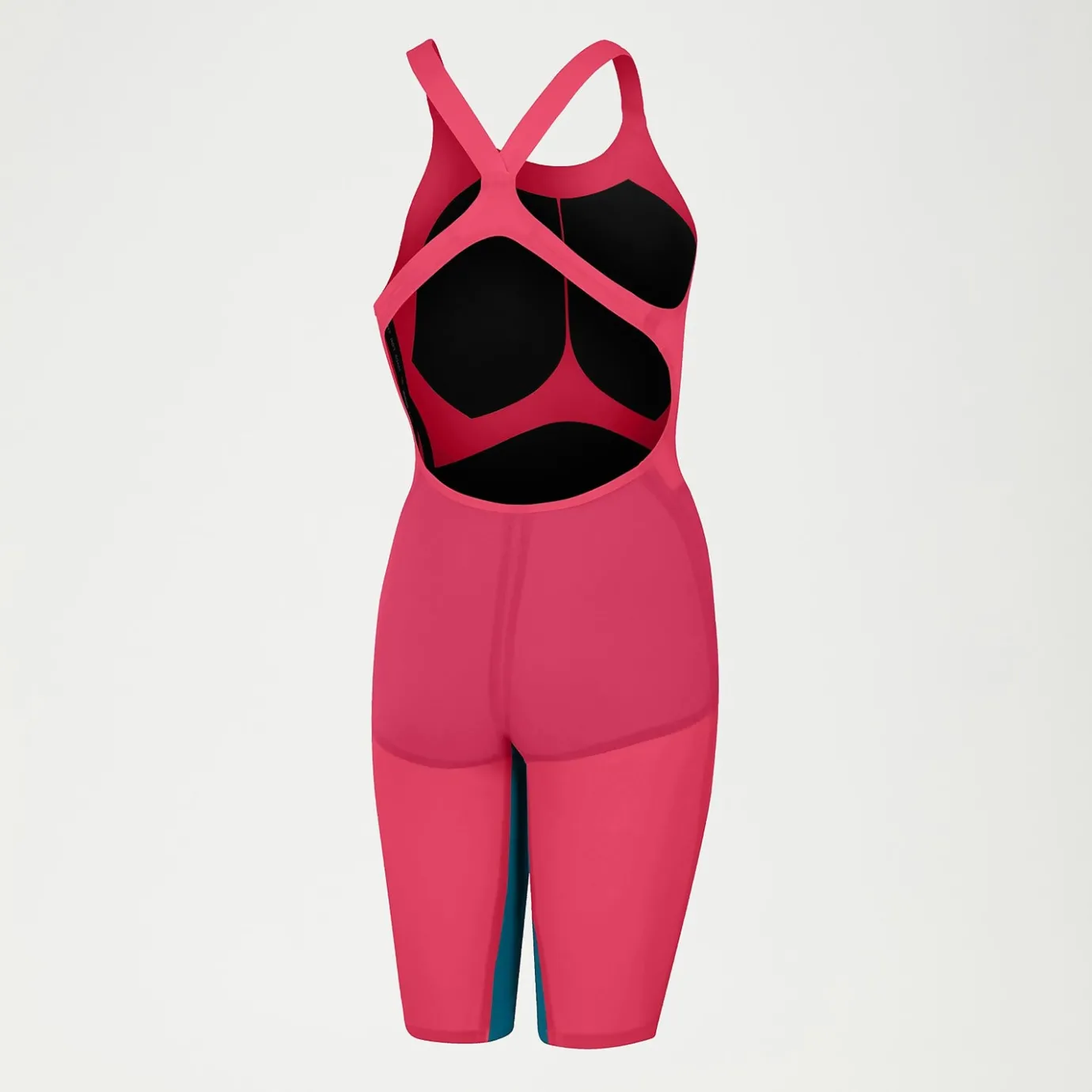 Womens Fastskin LZR Pure Valor Openback Kneeskin Red/Teal*Speedo Hot