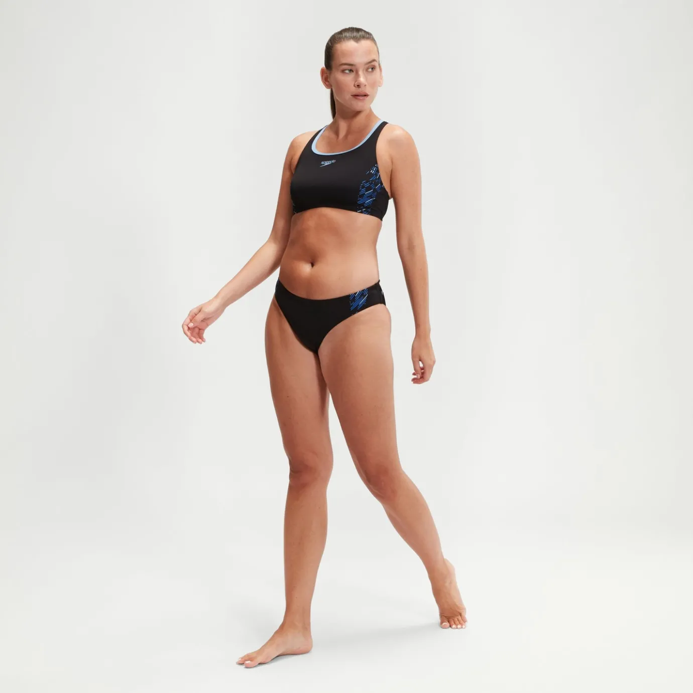 Women's Placement Bikini Black/Blue*Speedo Best