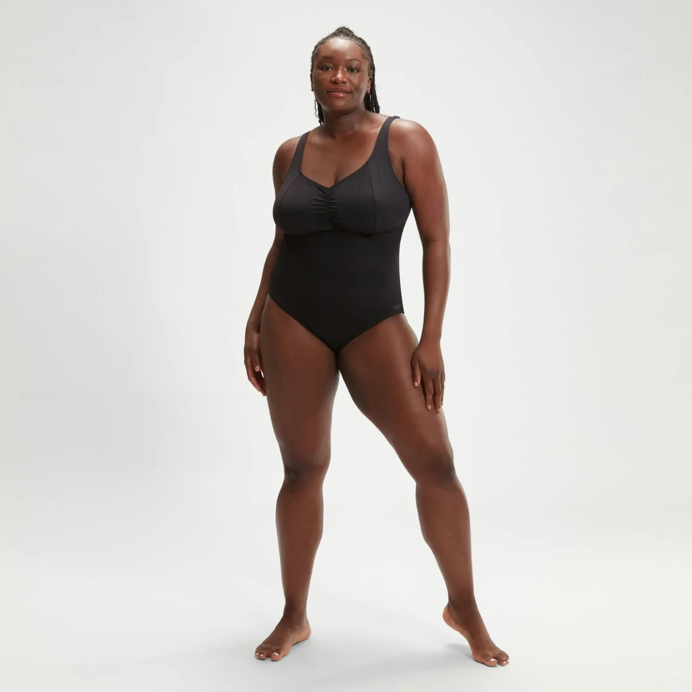 Women's Plus Size Shaping AquaNite Swimsuit Black*Speedo New