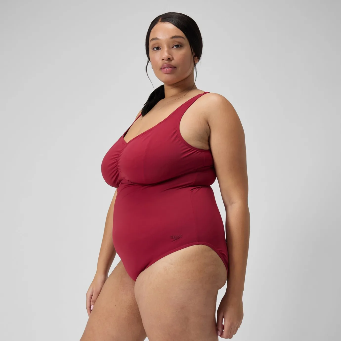 Women's Plus Size Shaping AquaNite Swimsuit Red*Speedo Store
