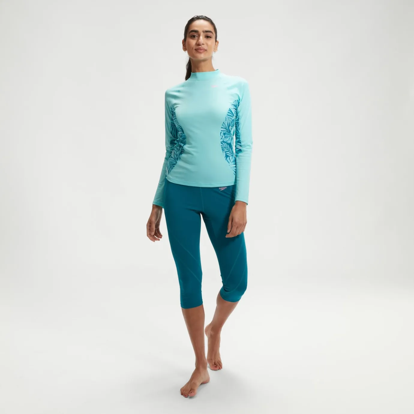 Women's Printed Long Sleeve Rash Top*Speedo Discount