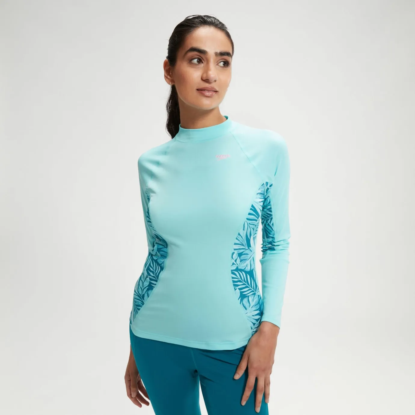 Women's Printed Long Sleeve Rash Top*Speedo Discount