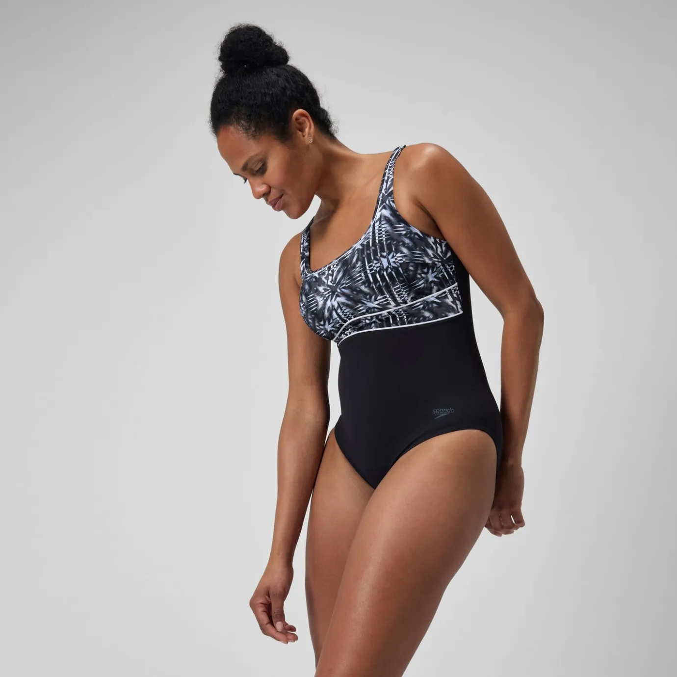 Women's Shaping Contour Eclipse Swimsuit Black/Grey*Speedo Store