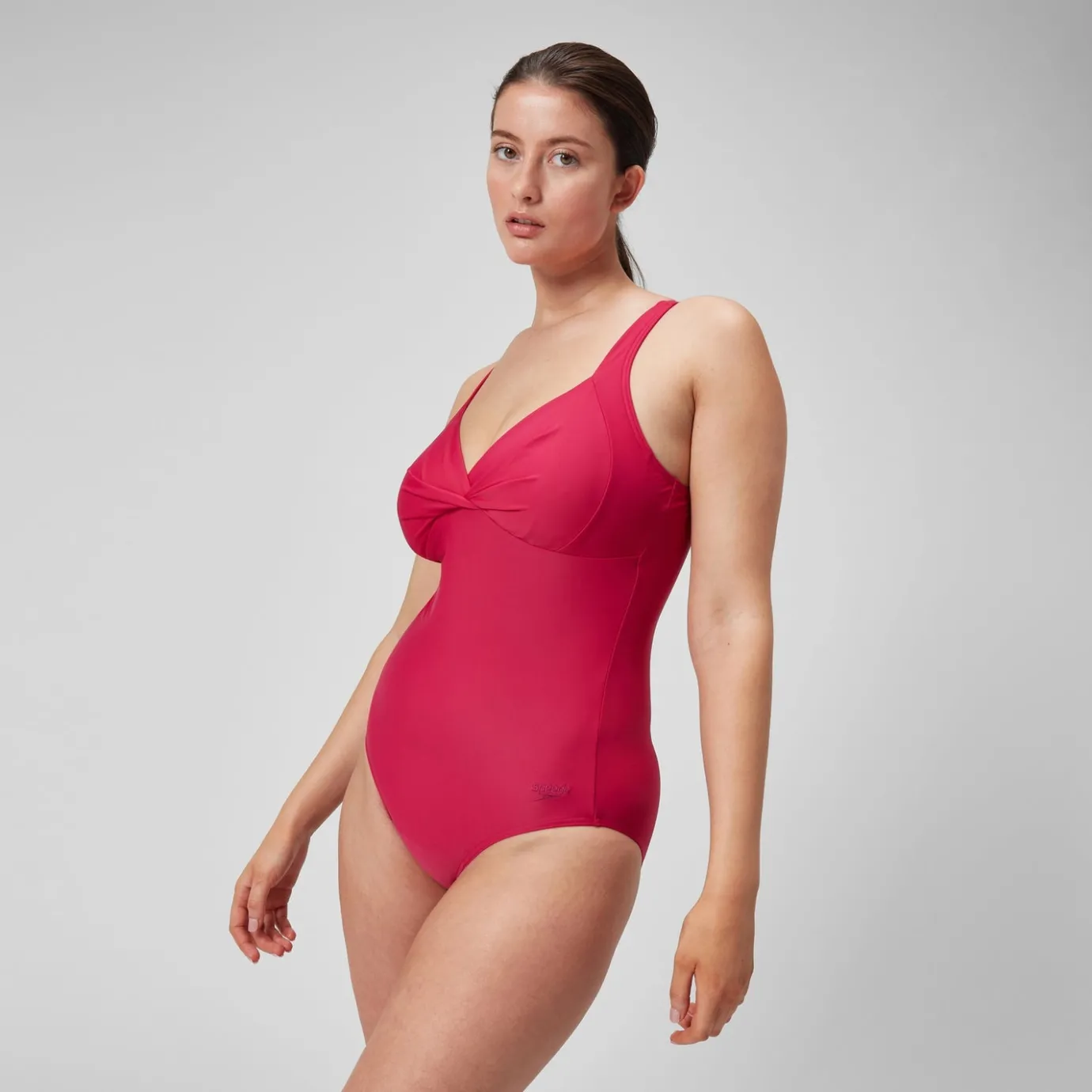 Women's Shaping Cross Knot Swimsuit Purple*Speedo Outlet