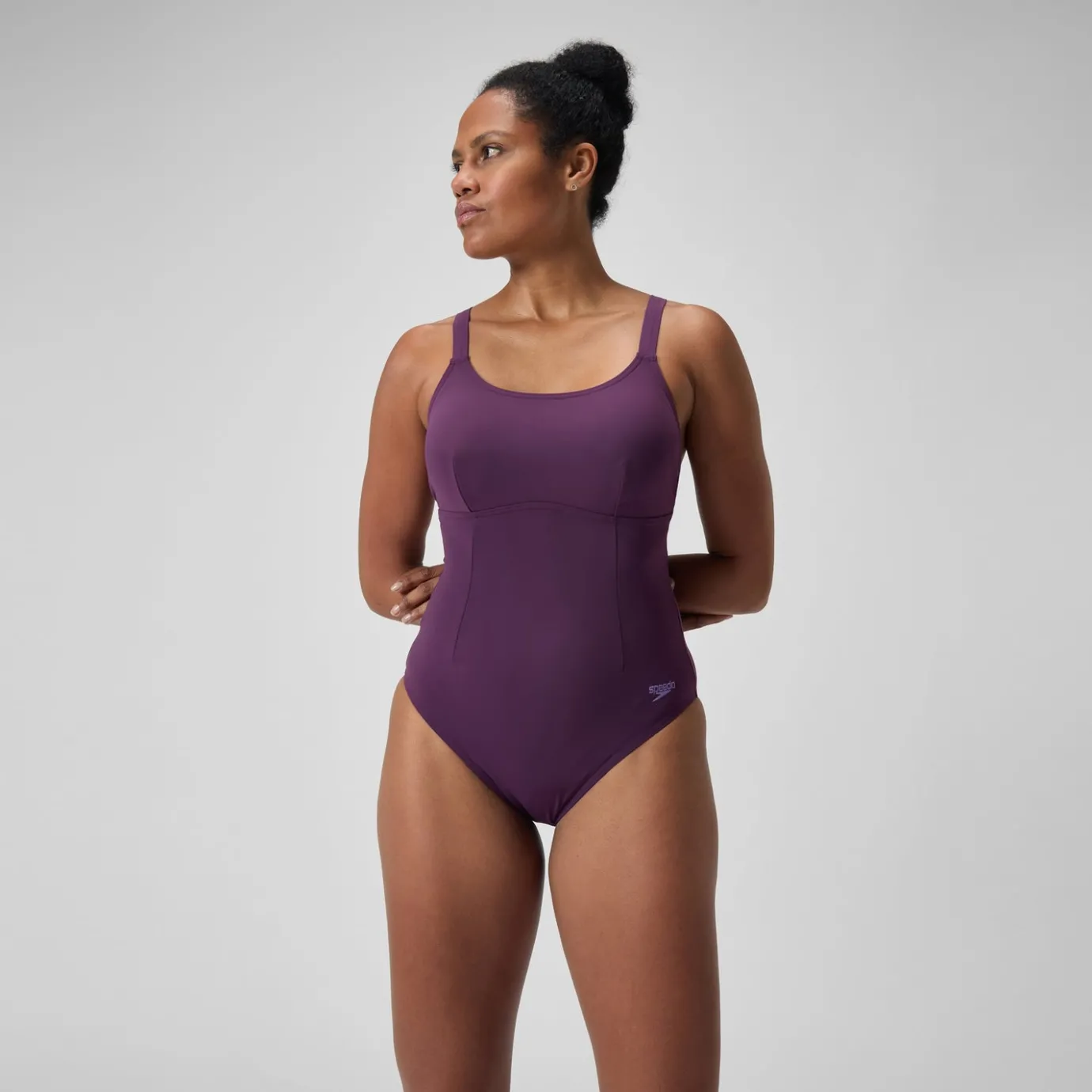 Women's Shaping Crossback Swimsuit Purple*Speedo Online
