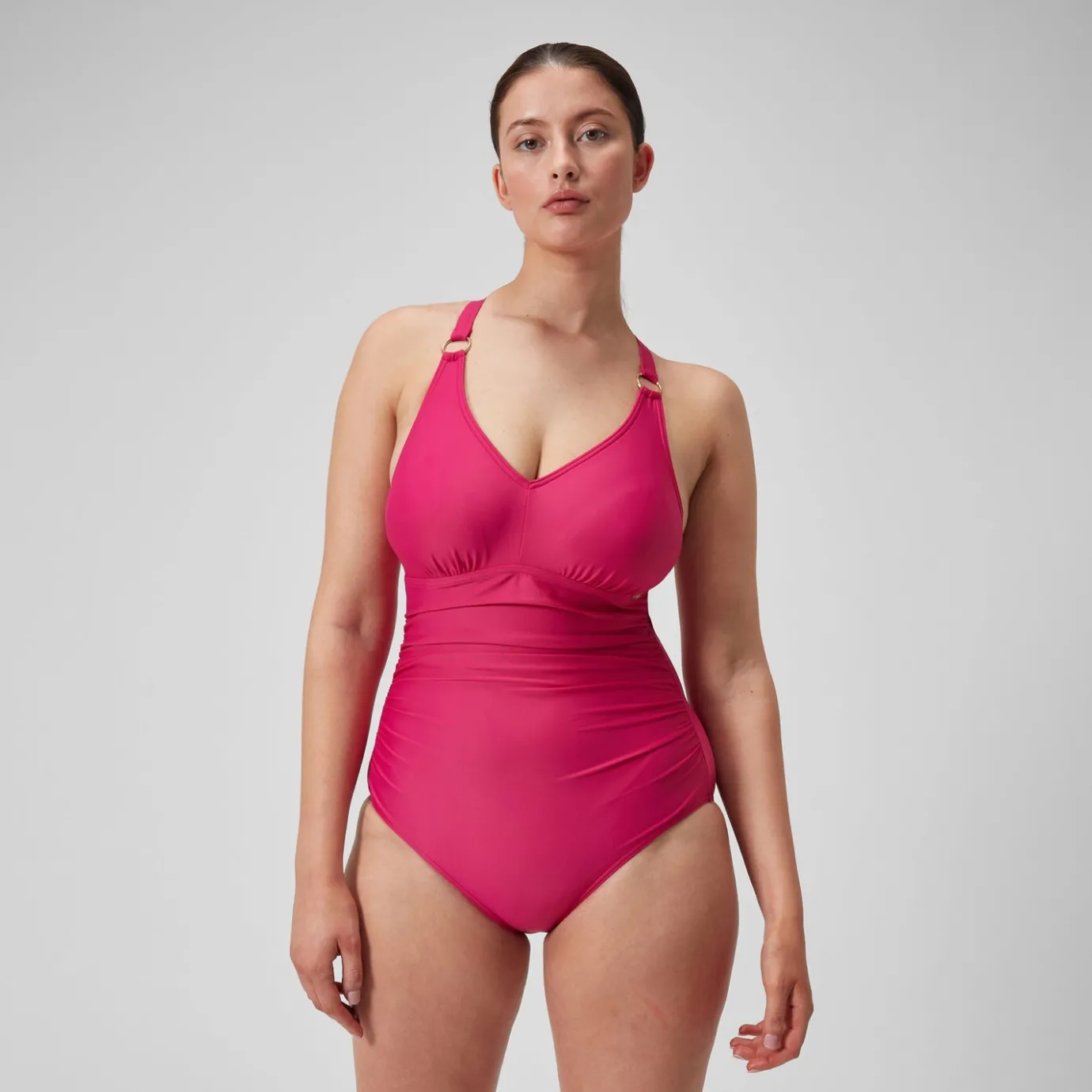 Women's Shaping V Neck Swimsuit Purple*Speedo Cheap