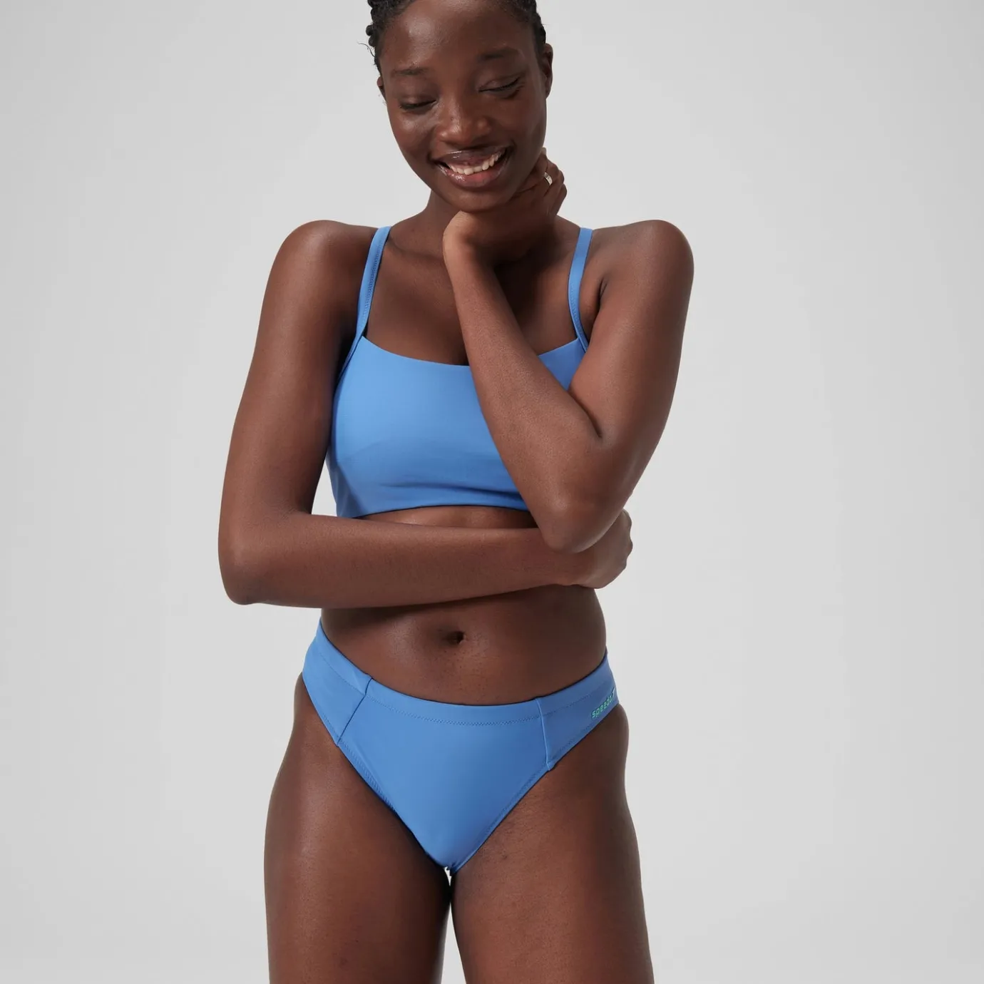 Women's Solid Classic Bikini Bottom Blue*Speedo Discount