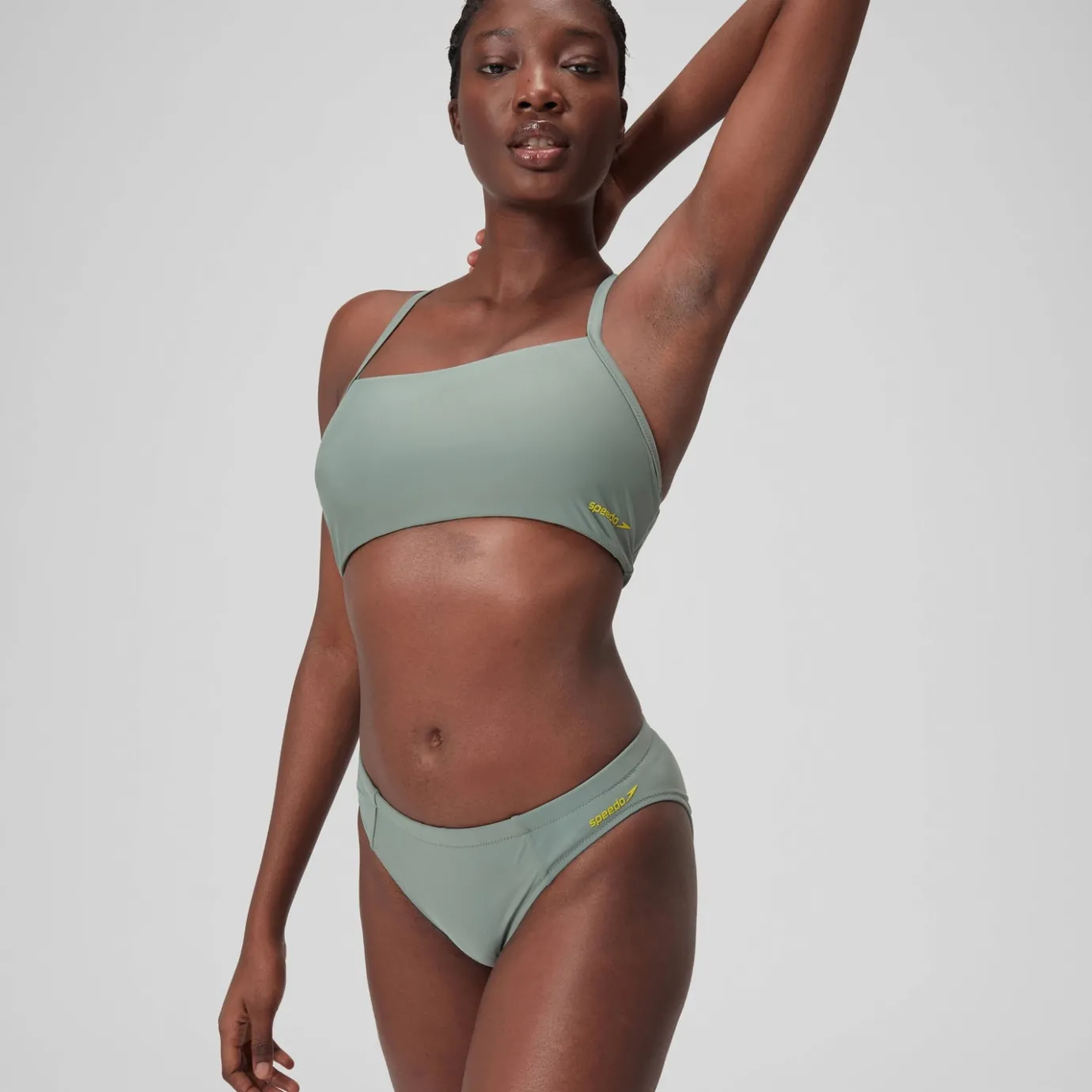 Women's Solid Classic Bikini Bottom Green*Speedo Hot
