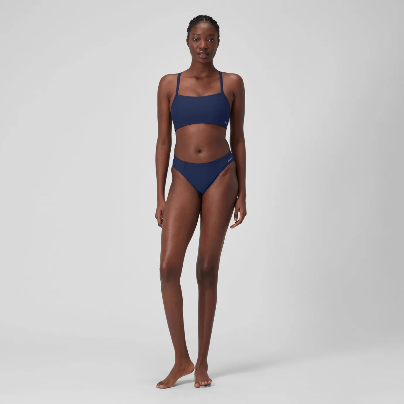 Women's Solid Racerback Bikini Top Blue*Speedo Best Sale